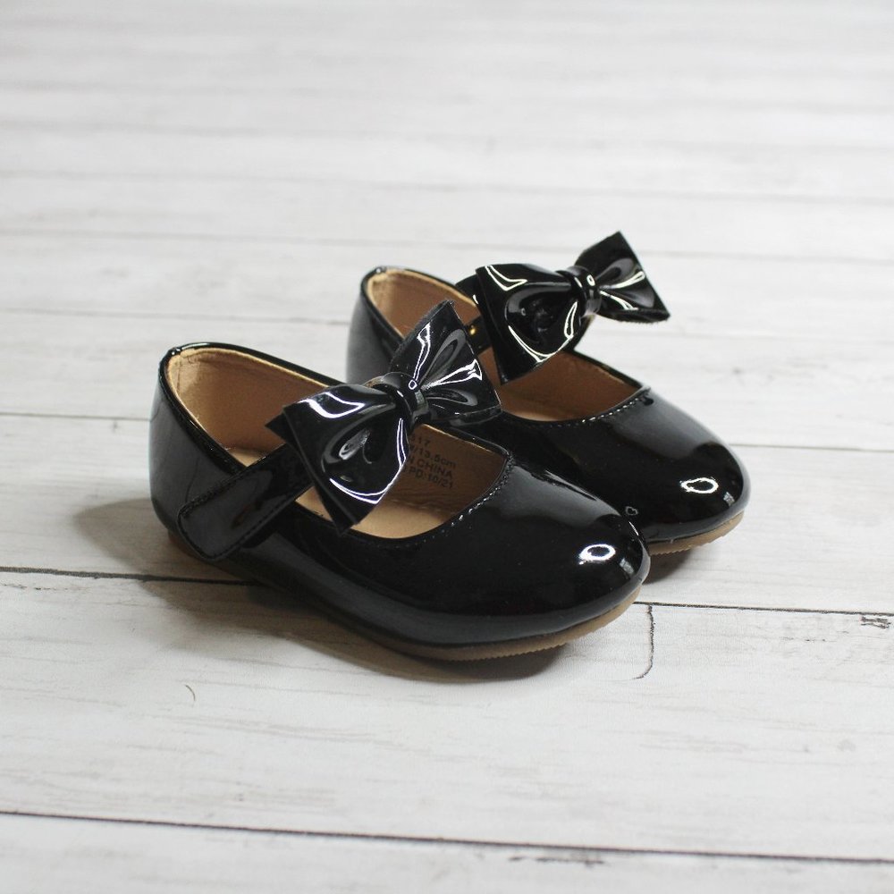 Felix & Flora Girl's Black Mary Jane Shoes Toddler Size 5
